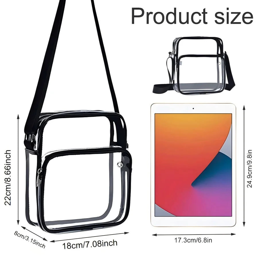 Clear Waterproof Messenger Bag