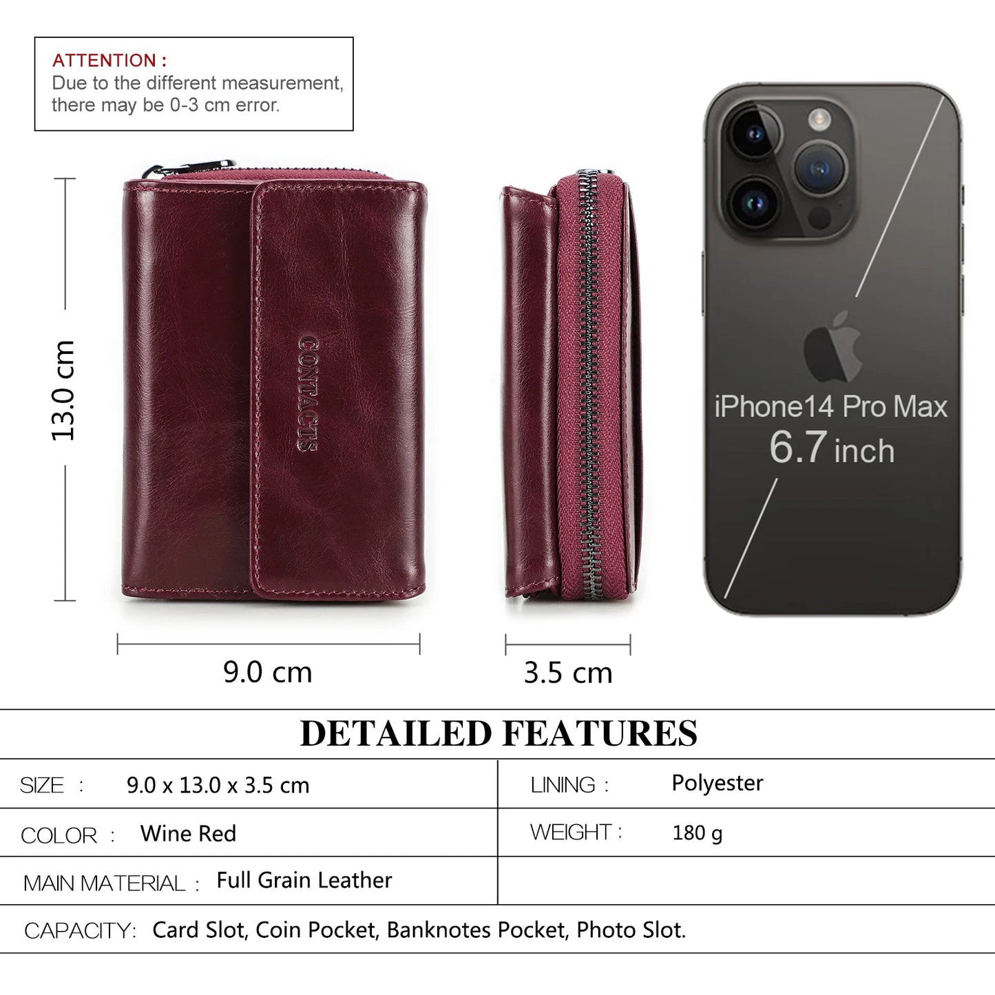 Genuine Leather Wallet for Women