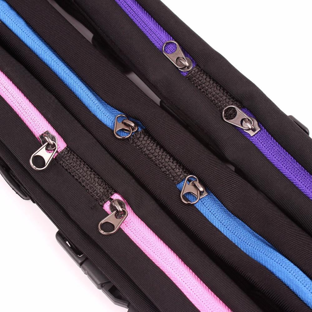 Dual Pocket Running Belt / Fanny Pack for Jogging, Cycling & Travel