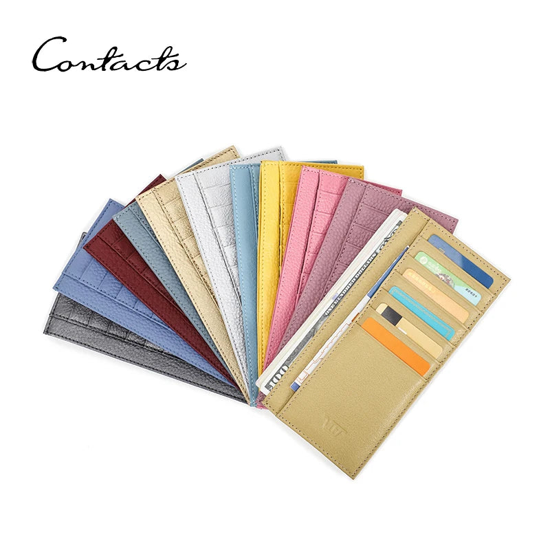 Genuine Leather Women's Card Wallet