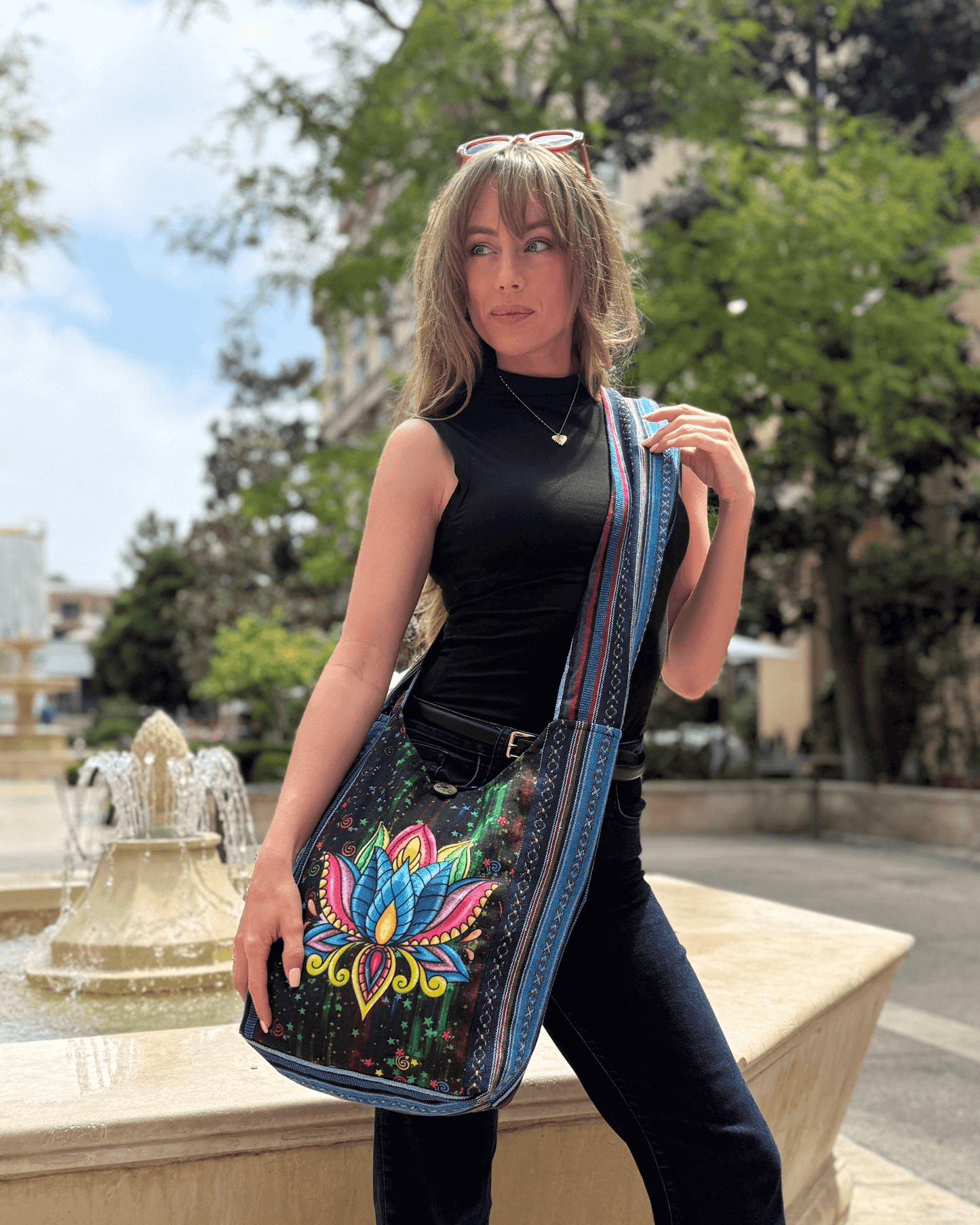 Lotus Hobo Bag