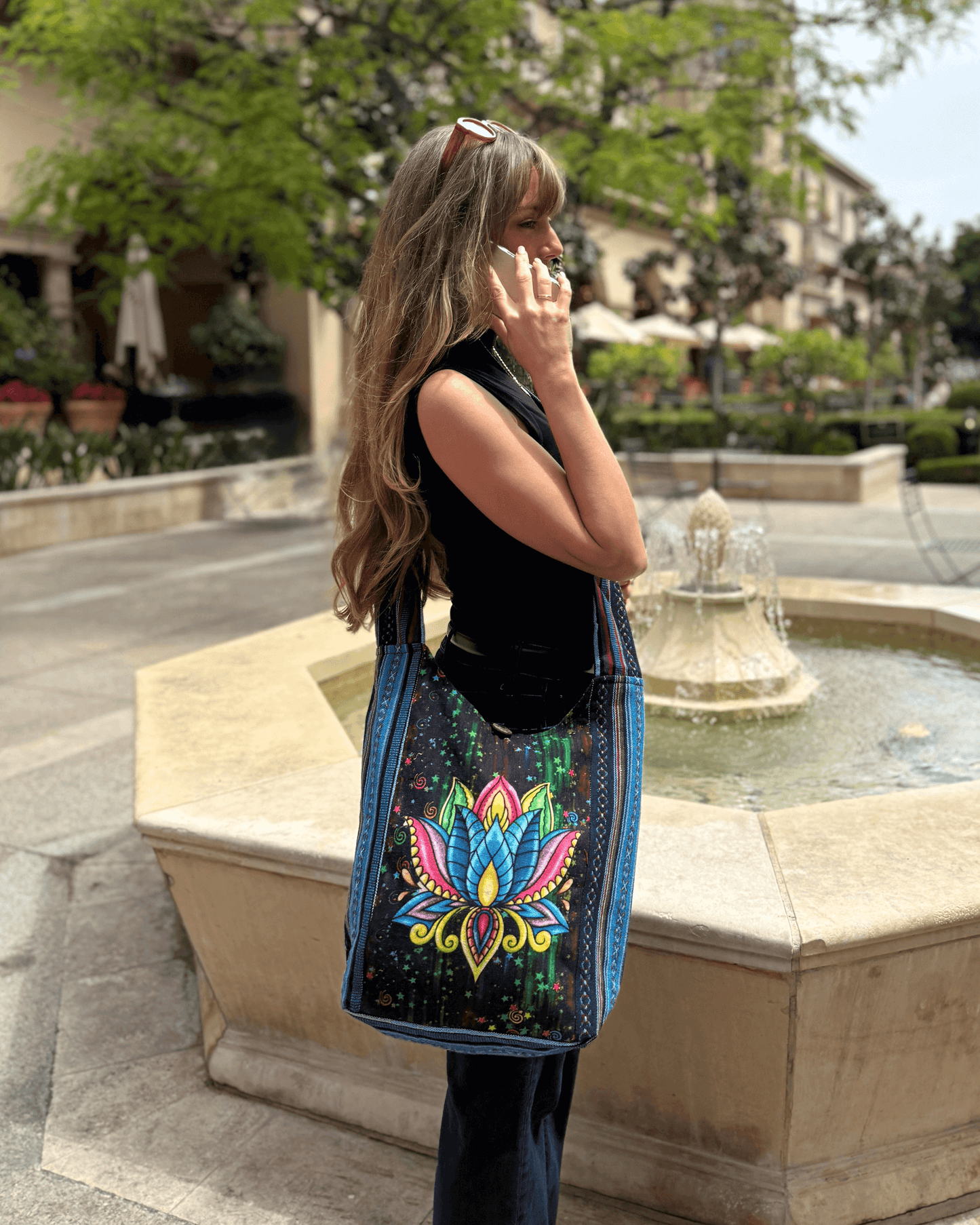 Lotus Hobo Bag