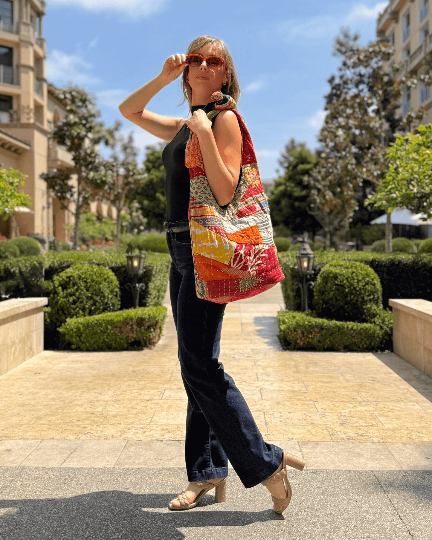 Patchwork Hobo Bag