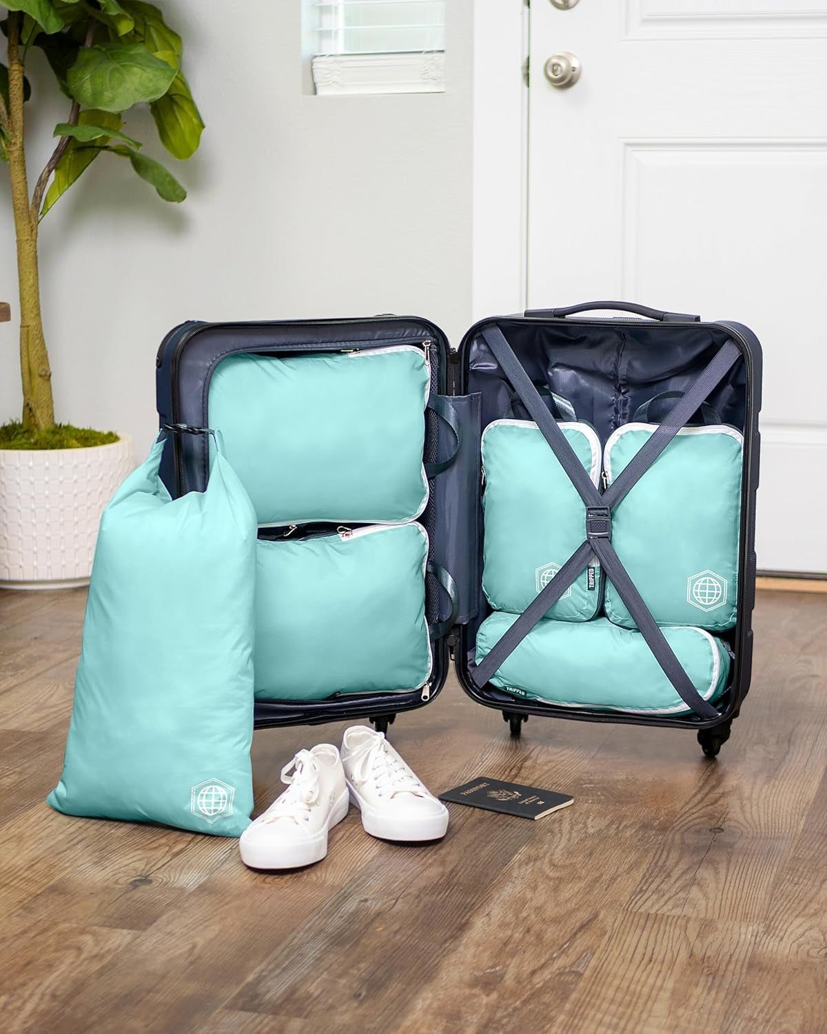 Compression Packing Cubes – Lightweight Travel Organizer Set for Luggage & Carry-Ons