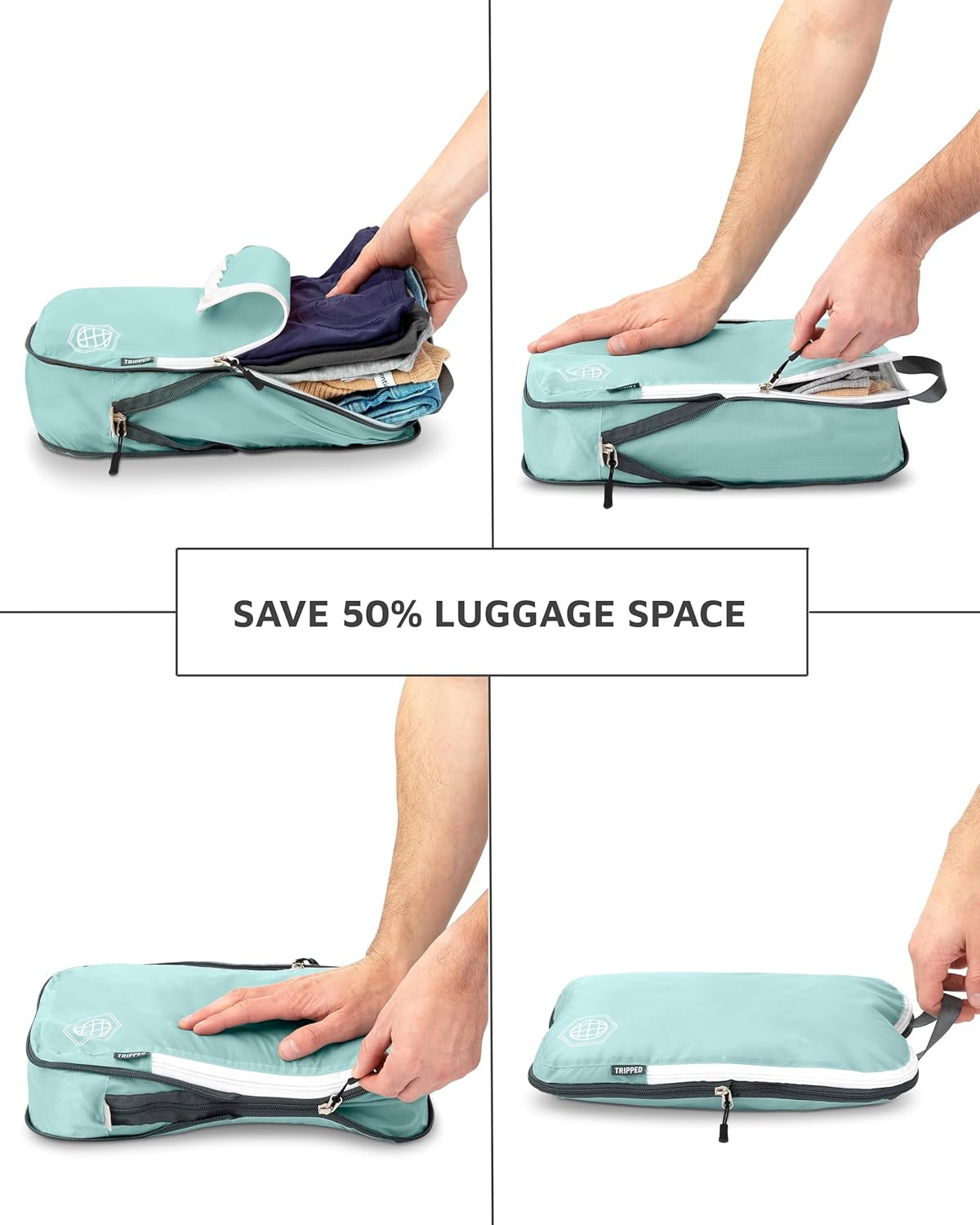 Compression Packing Cubes – Lightweight Travel Organizer Set for Luggage & Carry-Ons