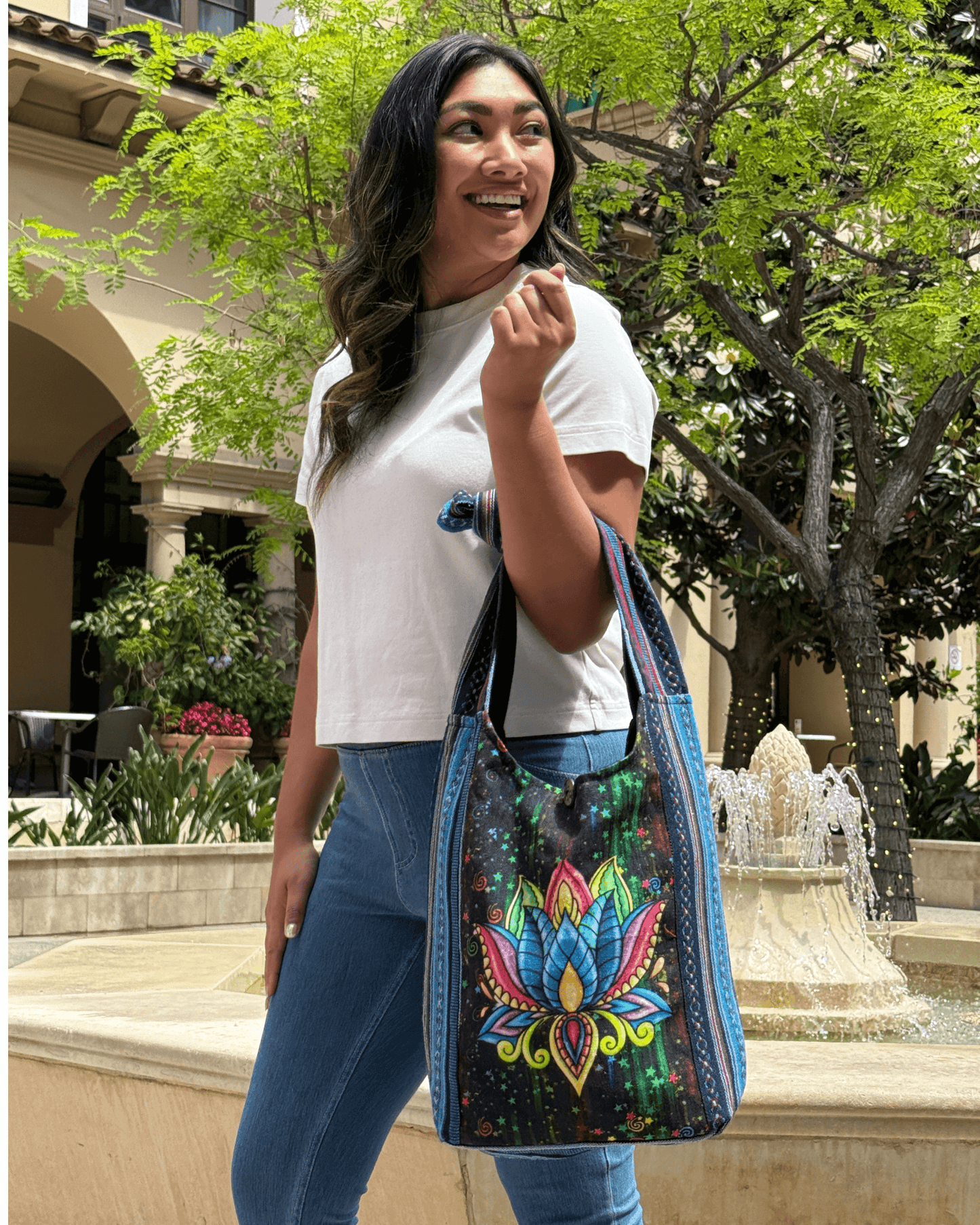 Lotus Hobo Bag