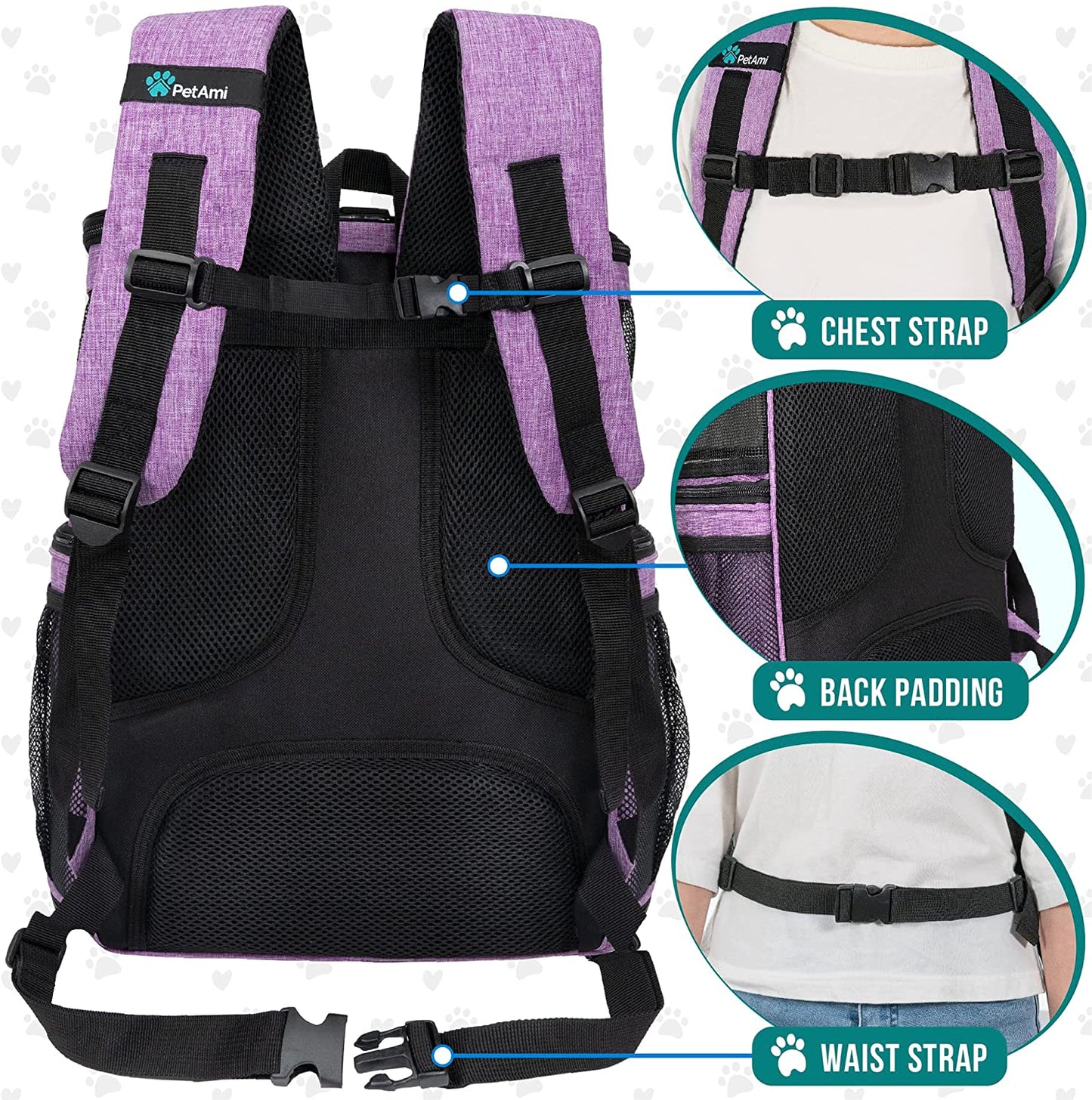 Airline-Approved Pet Backpack Carrier – for Cats & Small Dogs (Up to 18 lbs)