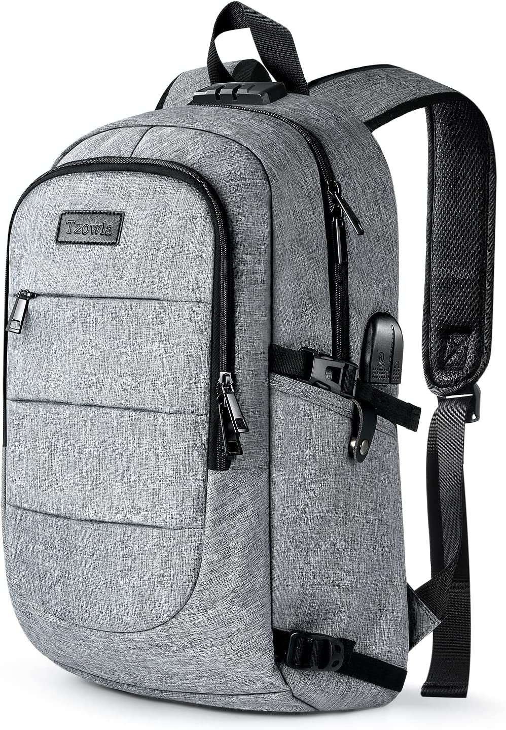 Travel Laptop Backpack – Water-Resistant, Anti-Theft Bag with USB Charging Port & Lock (Fits 15.6" Laptops)