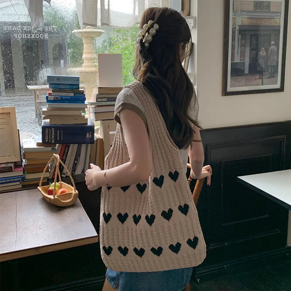 Chic Knitted Tote Bag