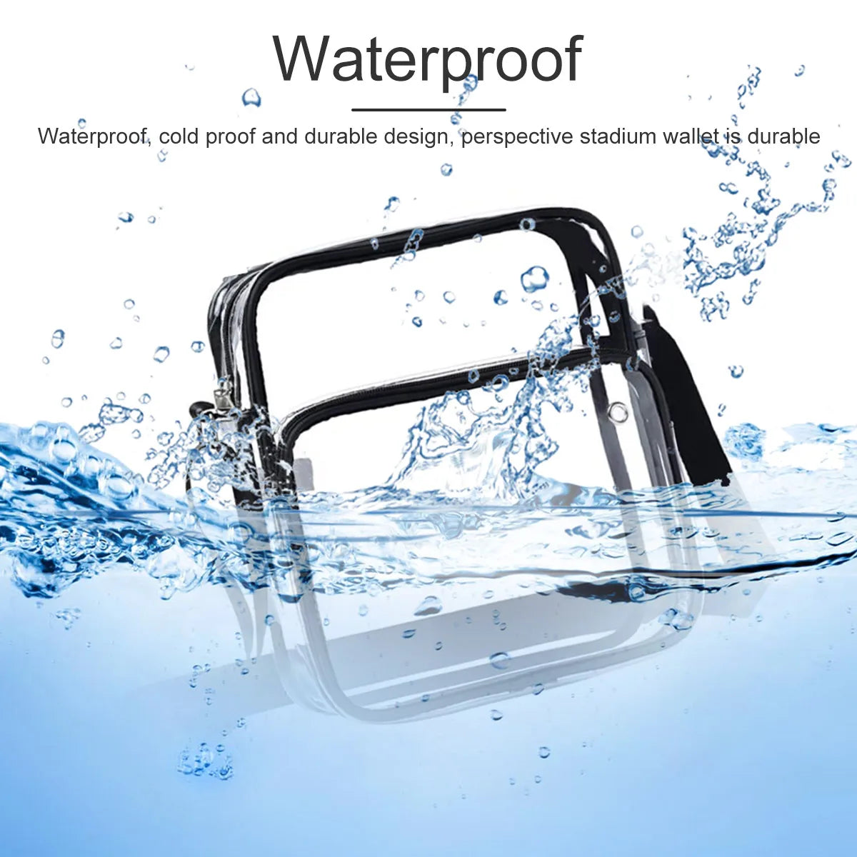 Clear Waterproof Messenger Bag