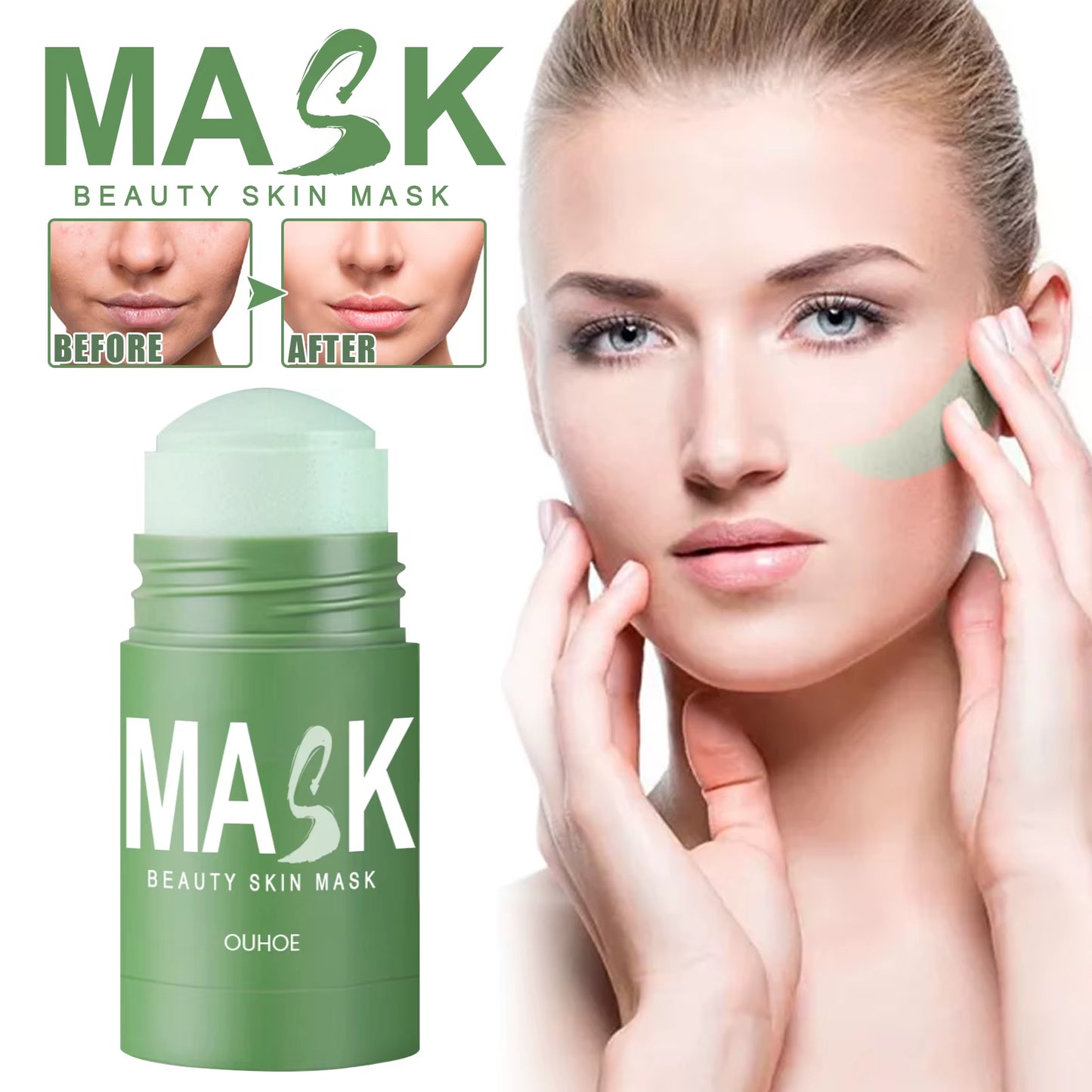 Organic Green Tea Mud Mask – Deep Cleans, Controls Oil, and Hydrates