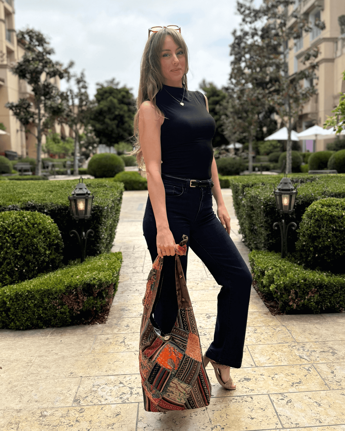 Quilted Patchwork Hobo Bag