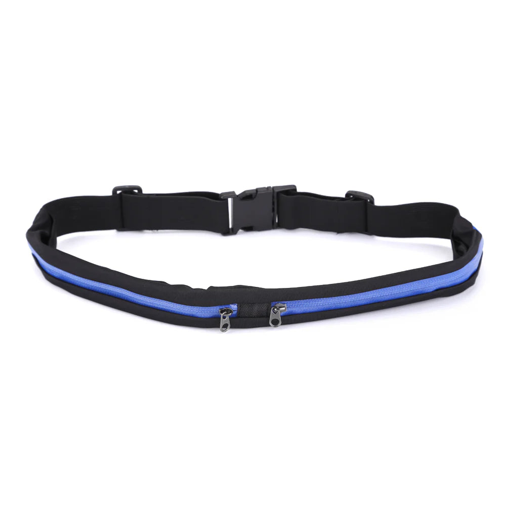 Dual Pocket Running Belt / Fanny Pack for Jogging, Cycling & Travel