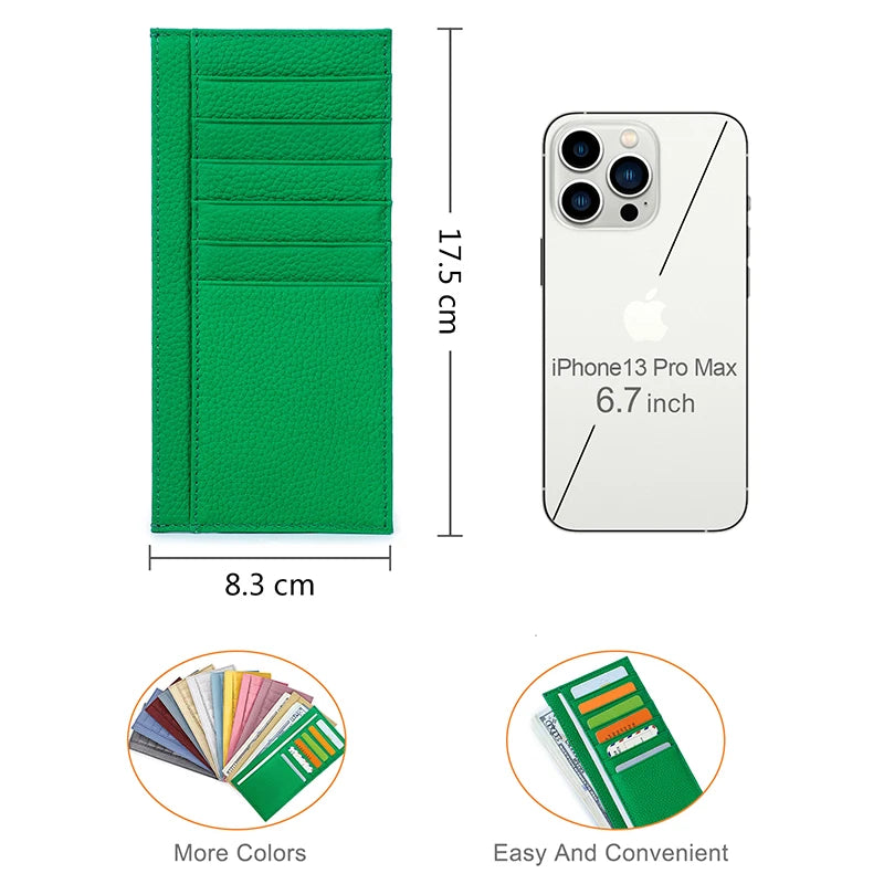 Genuine Leather Women's Card Wallet