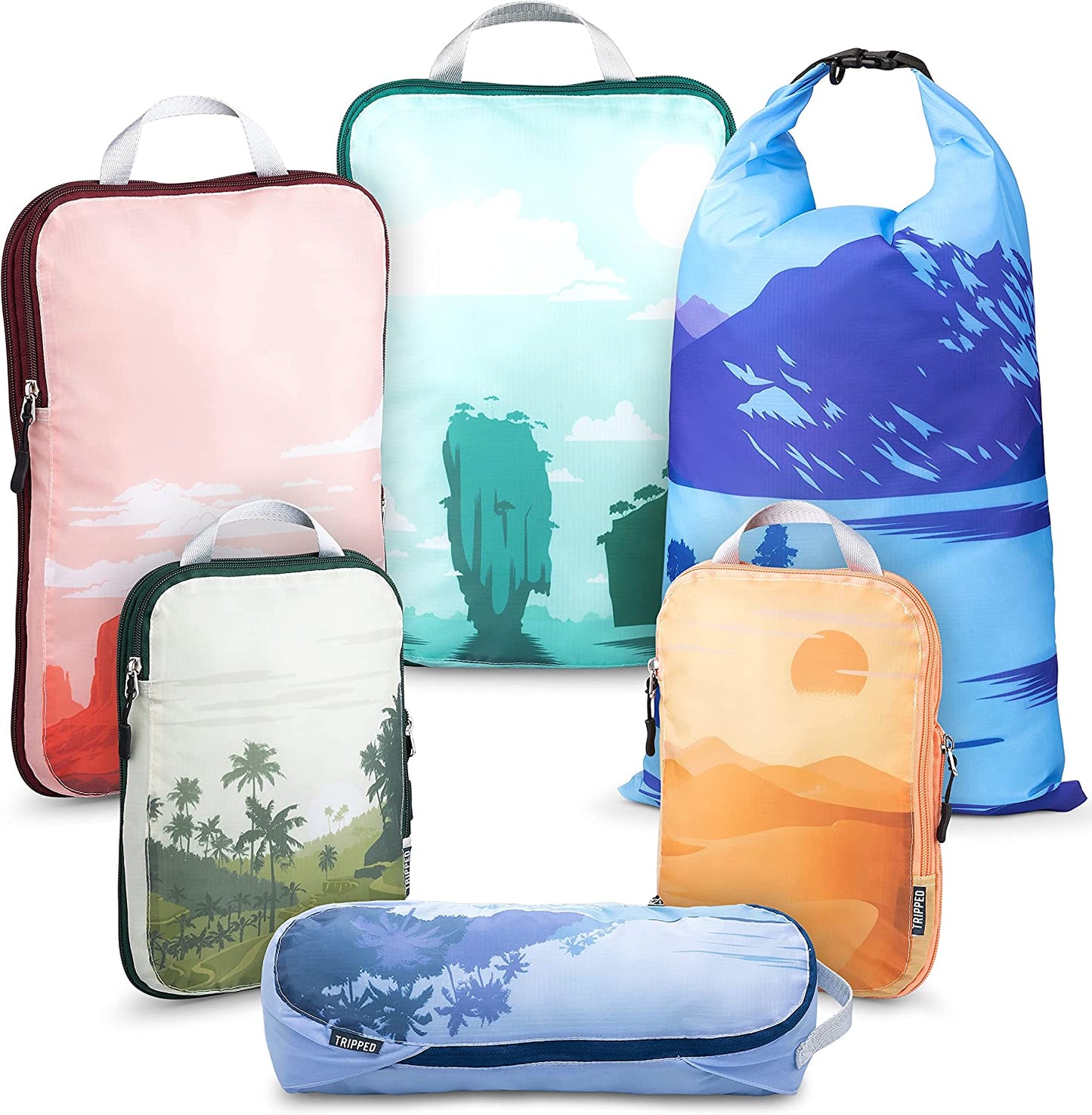 Compression Packing Cubes – Lightweight Travel Organizer Set for Luggage & Carry-Ons