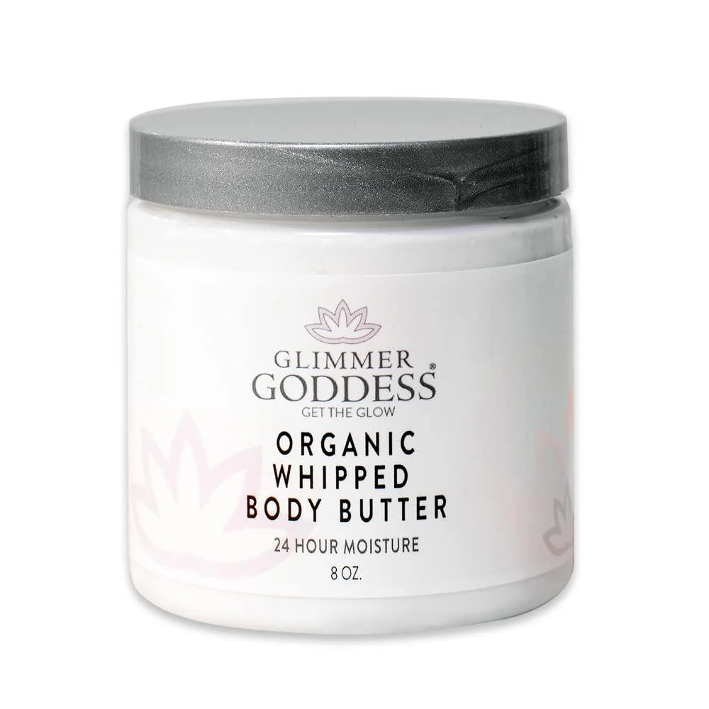 White Ginger Amber Scent Organic Whipped Body Butter Vegan 24 Hr Hydration 8 Oz