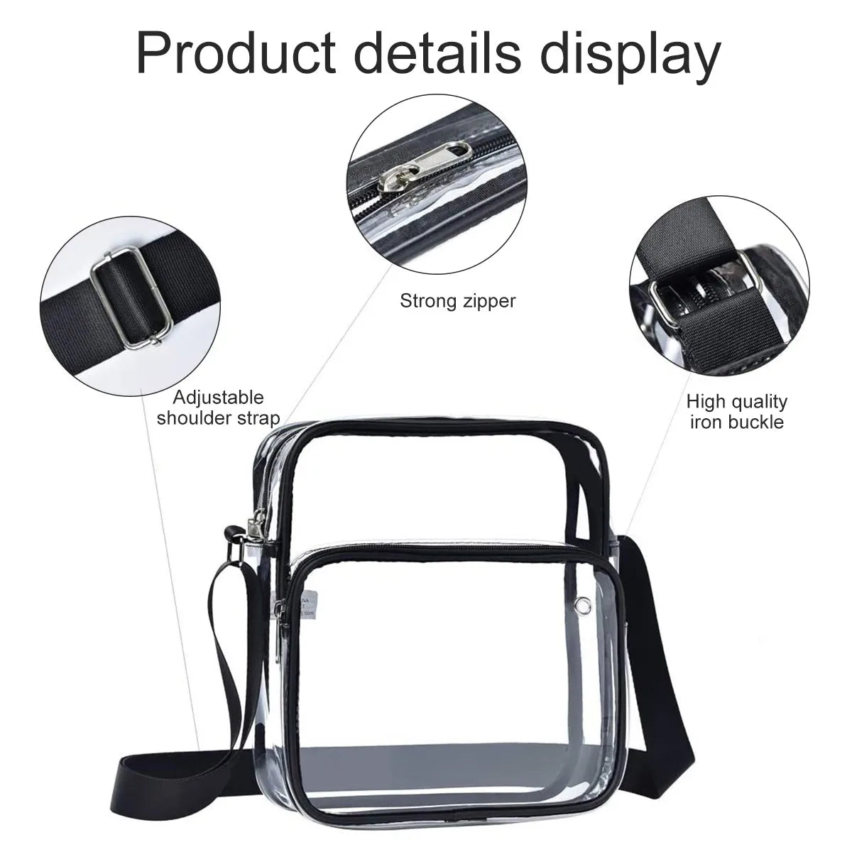 Clear Waterproof Messenger Bag