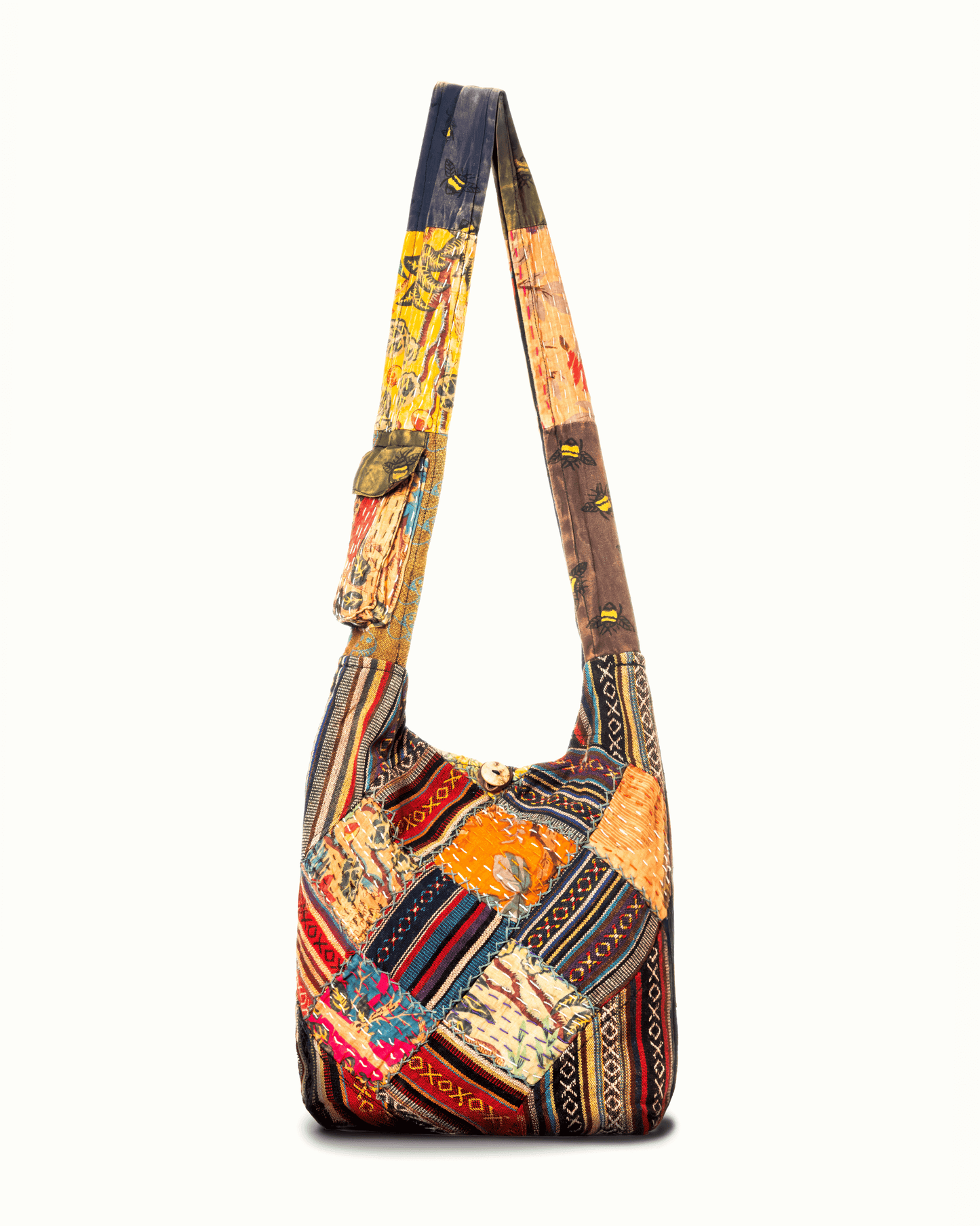 Quilted Patchwork Hobo Bag