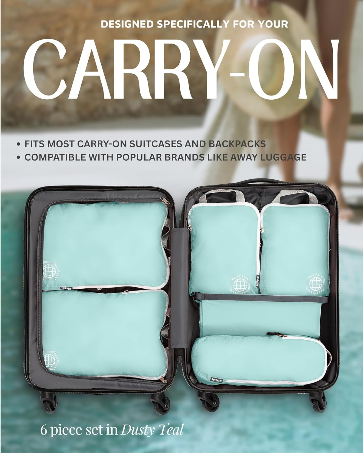 Compression Packing Cubes – Lightweight Travel Organizer Set for Luggage & Carry-Ons