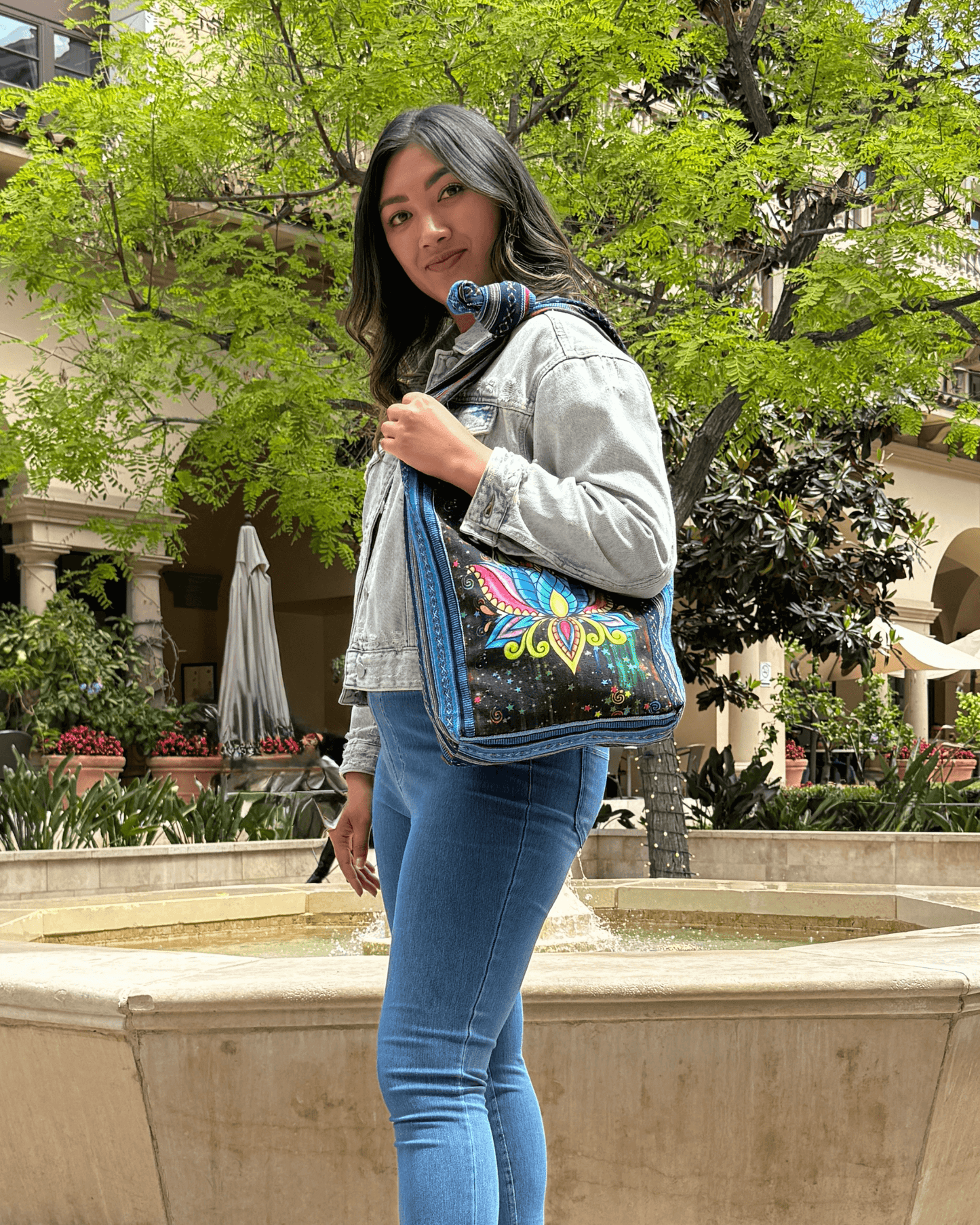 Lotus Hobo Bag