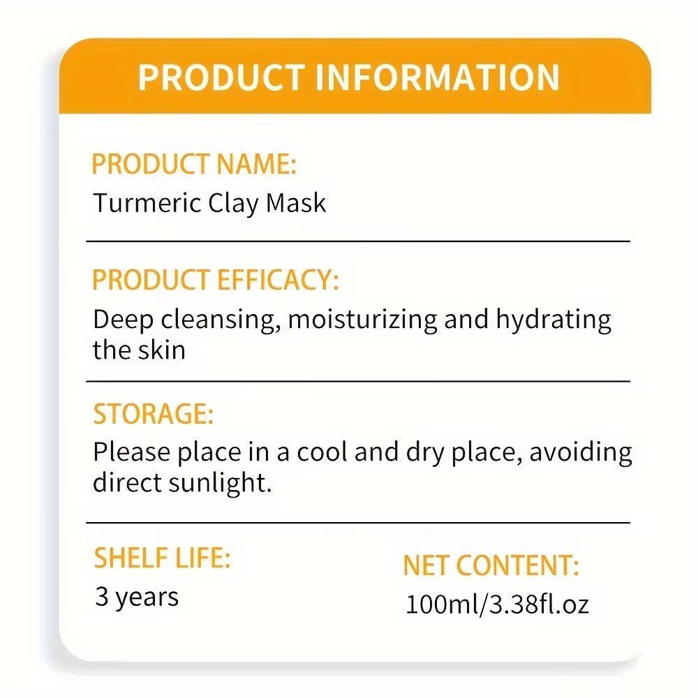 Turmeric Clay Face Mask for Dark Spots & Acne – Deep Cleansing & Skin Brightening - Skincare | KSLotuslux