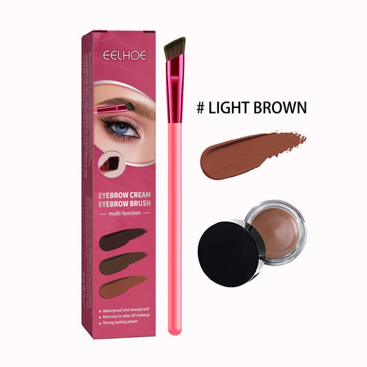 3-Color Eyebrow Pomade Kit | Waterproof, Long-Lasting Brow Gel with Brush - | KSLotuslux