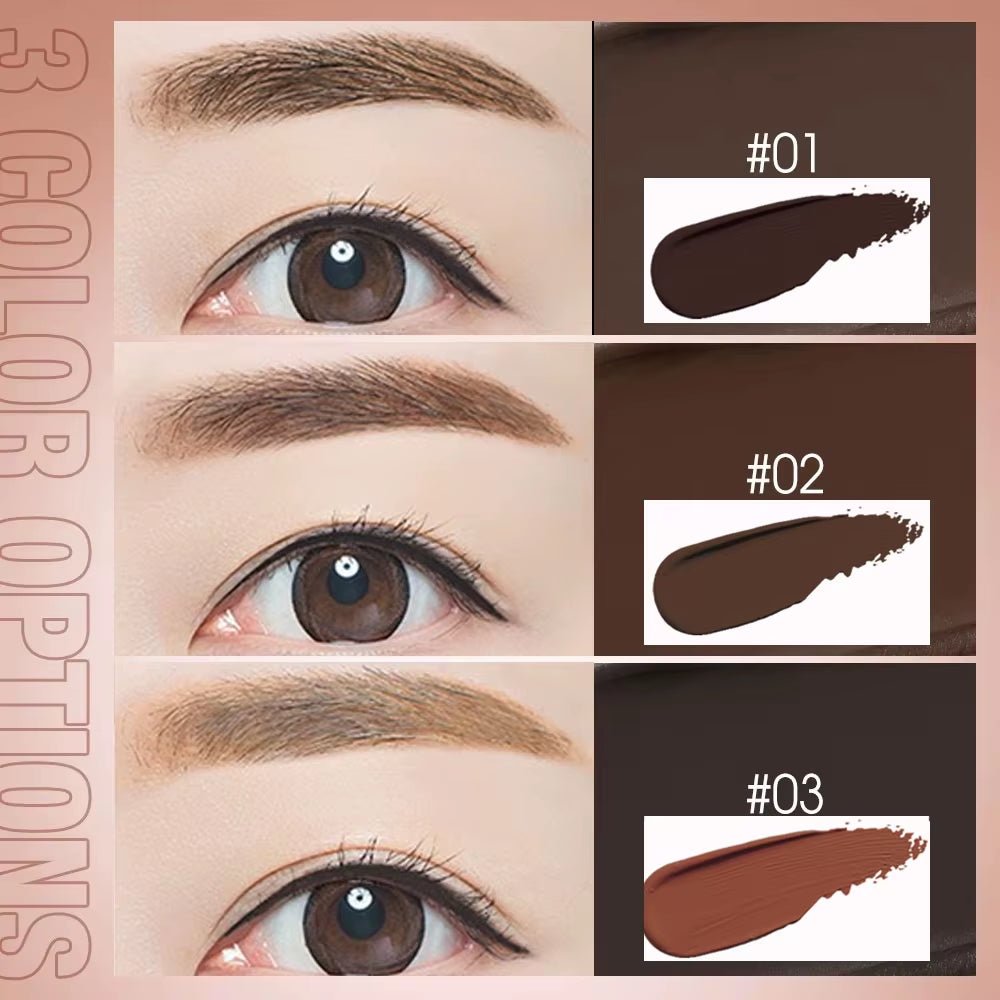 3-Color Eyebrow Pomade Kit | Waterproof, Long-Lasting Brow Gel with Brush - | KSLotuslux