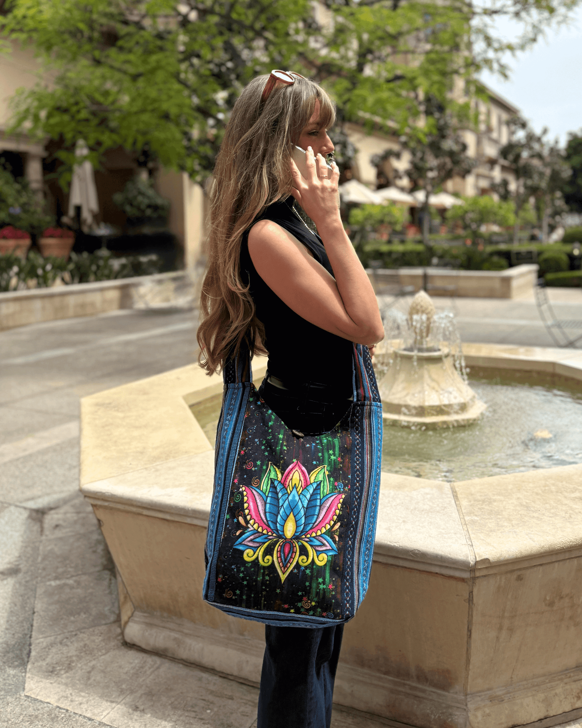 Lotus Hobo Bag