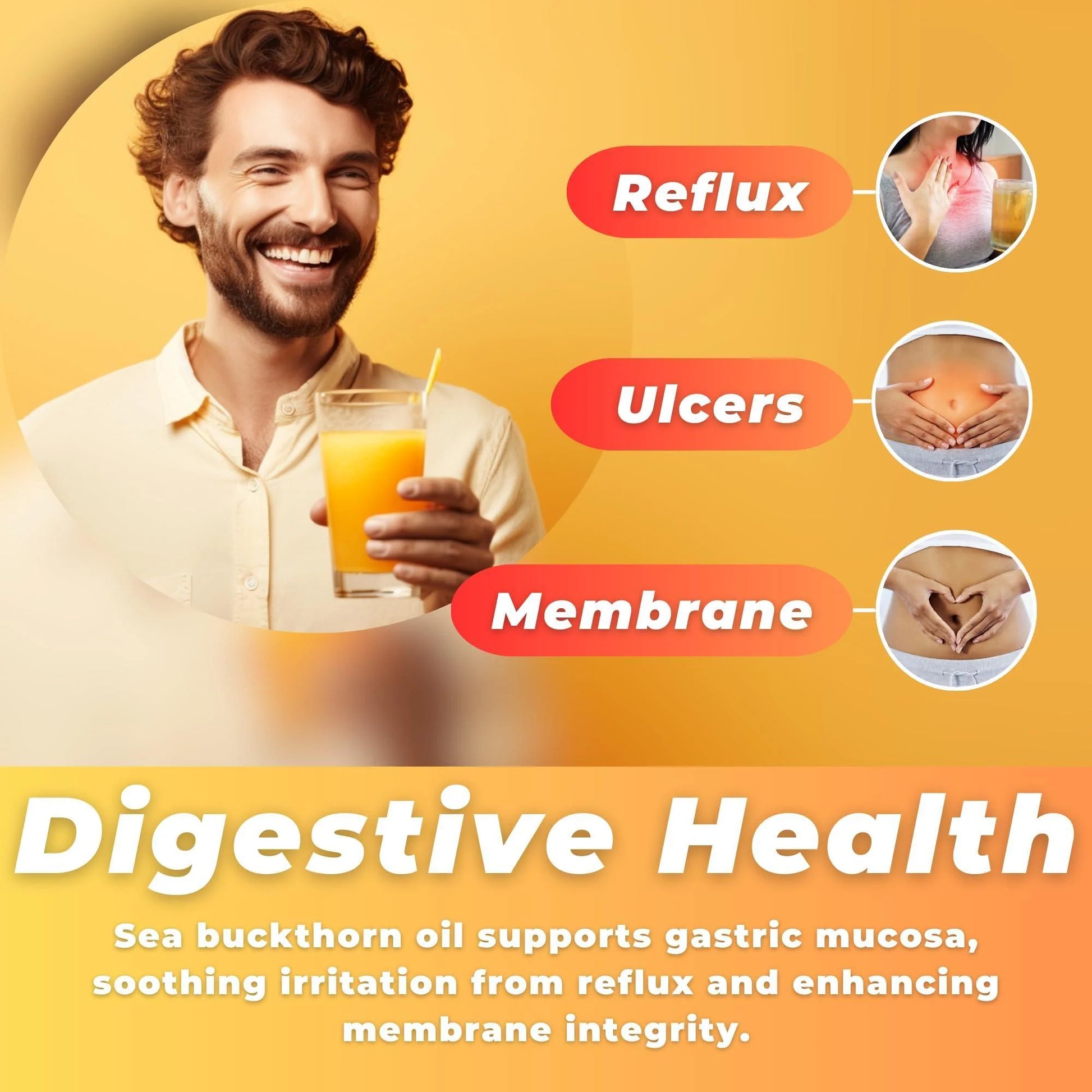 Organic Sea Buckthorn Oil – Cold-Pressed 2Fl Oz | For Face, Hair & Body  