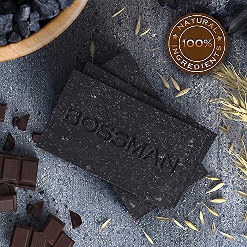 6-Pack 4-In-1 Bar Soap for Men – All Natural Organic Beard Wash, Shampoo, Body Wash & Shaving Soap – Eucalyptus & Tea Tree Scent - | KSLotuslux
