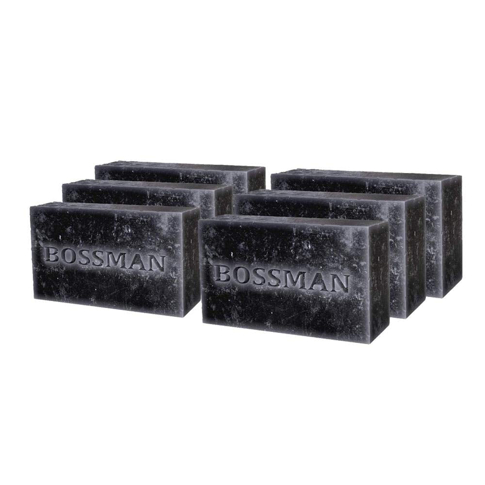 6-Pack 4-In-1 Bar Soap for Men – All Natural Organic Beard Wash, Shampoo, Body Wash & Shaving Soap – Eucalyptus & Tea Tree Scent - | KSLotuslux