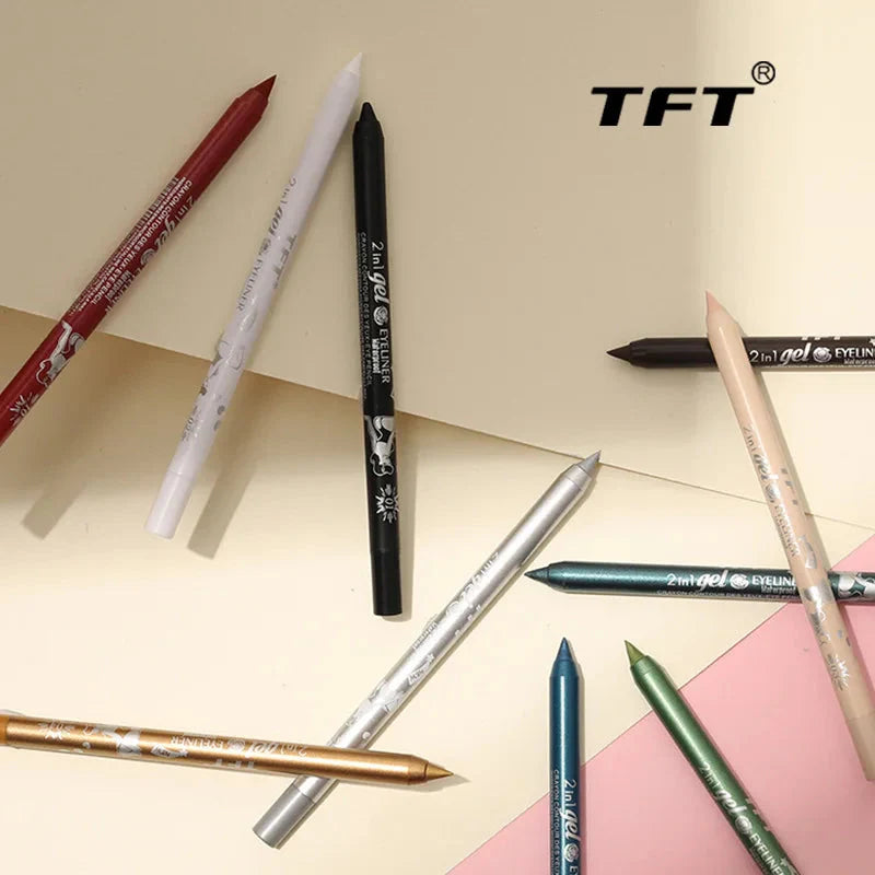  Waterproof Gel Eyeliner Pencil | Long-Lasting, High-Pigment Colors