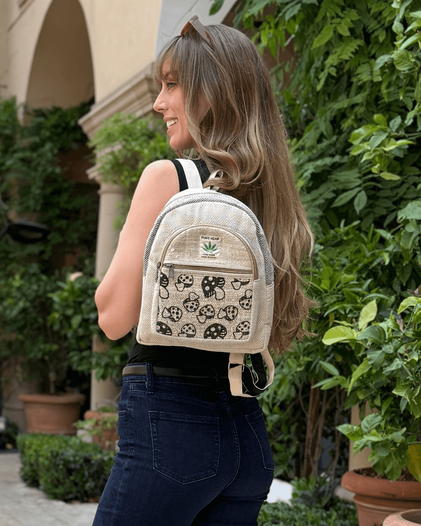 [Mini] Hemp Mushroom Backpack
