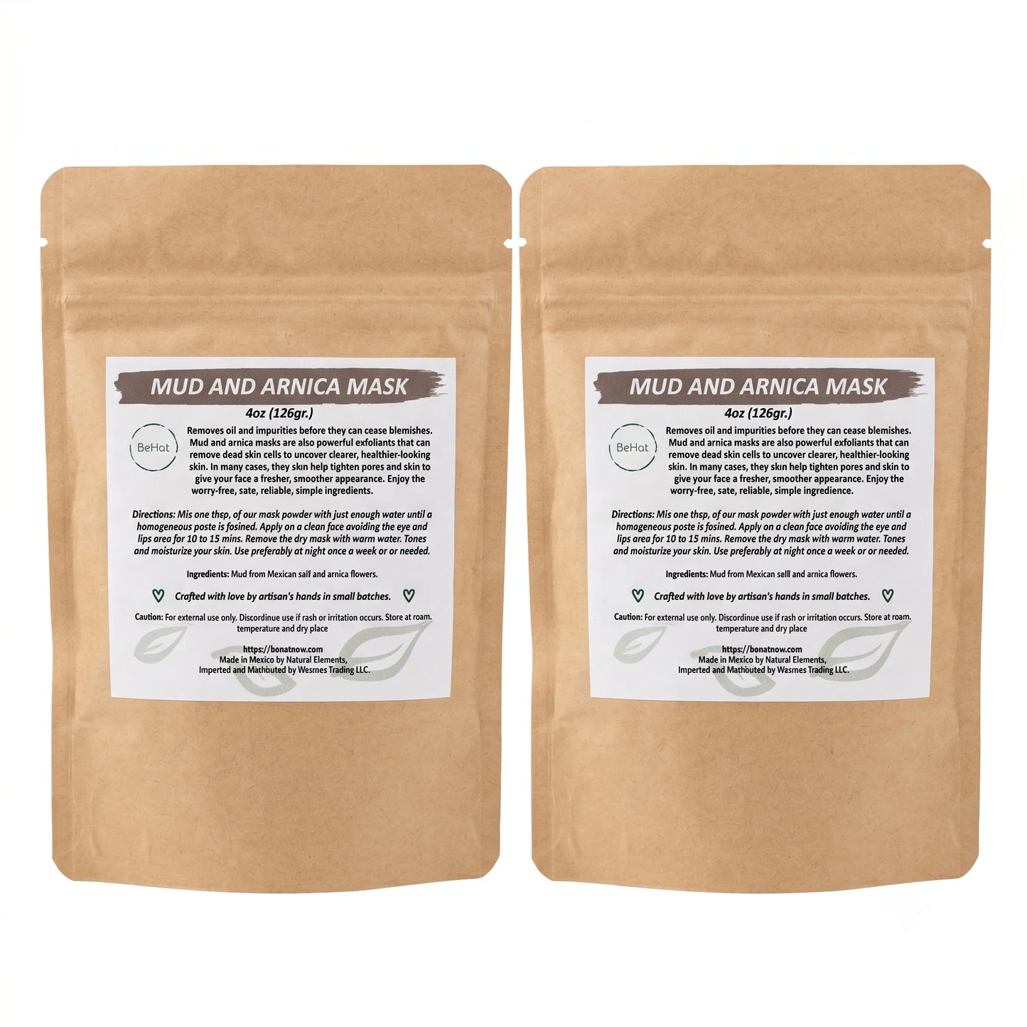 2-Pack Purifying Mud Face Masks with Arnica" 