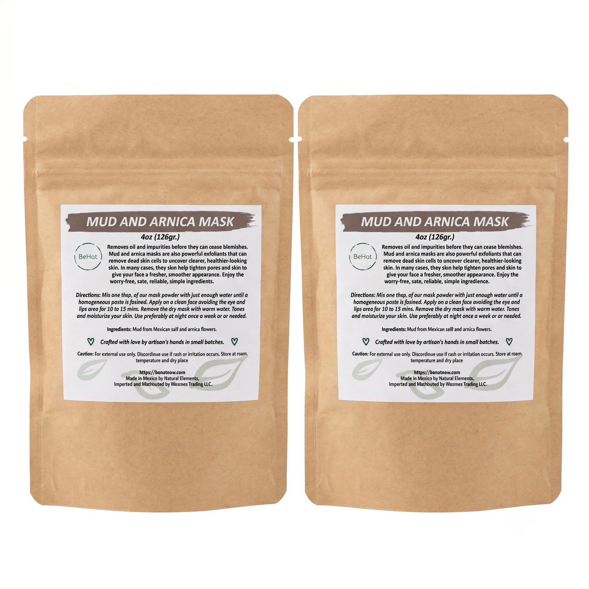2-Pack Purifying Mud Face Masks with Arnica" 