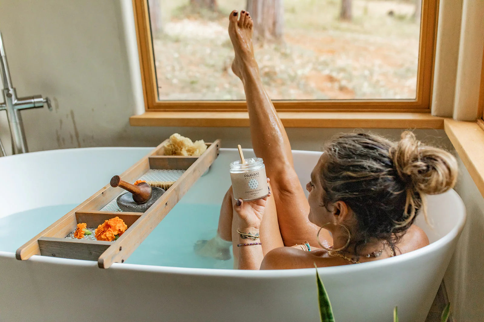  Coconut Milk Ritual Soak – Ayurvedic Herbs for Skin & Soul Renewal
