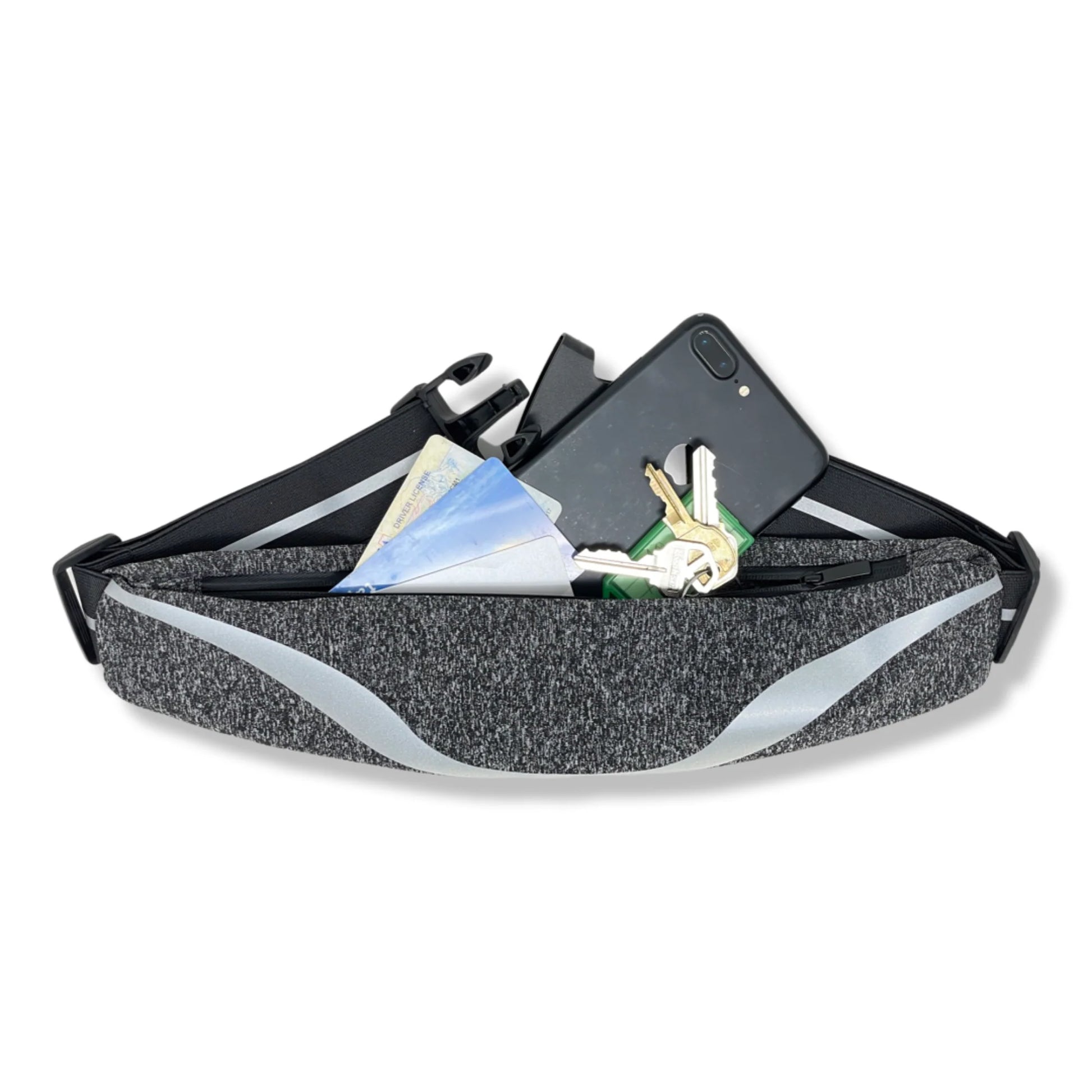 Water‑Resistant Running Belt with Reflective Strip