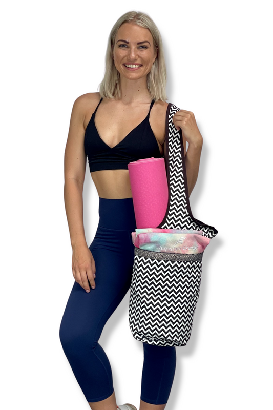 Yoga Mat/Pilates Tote – Large Pockets, Fits Most Sizes