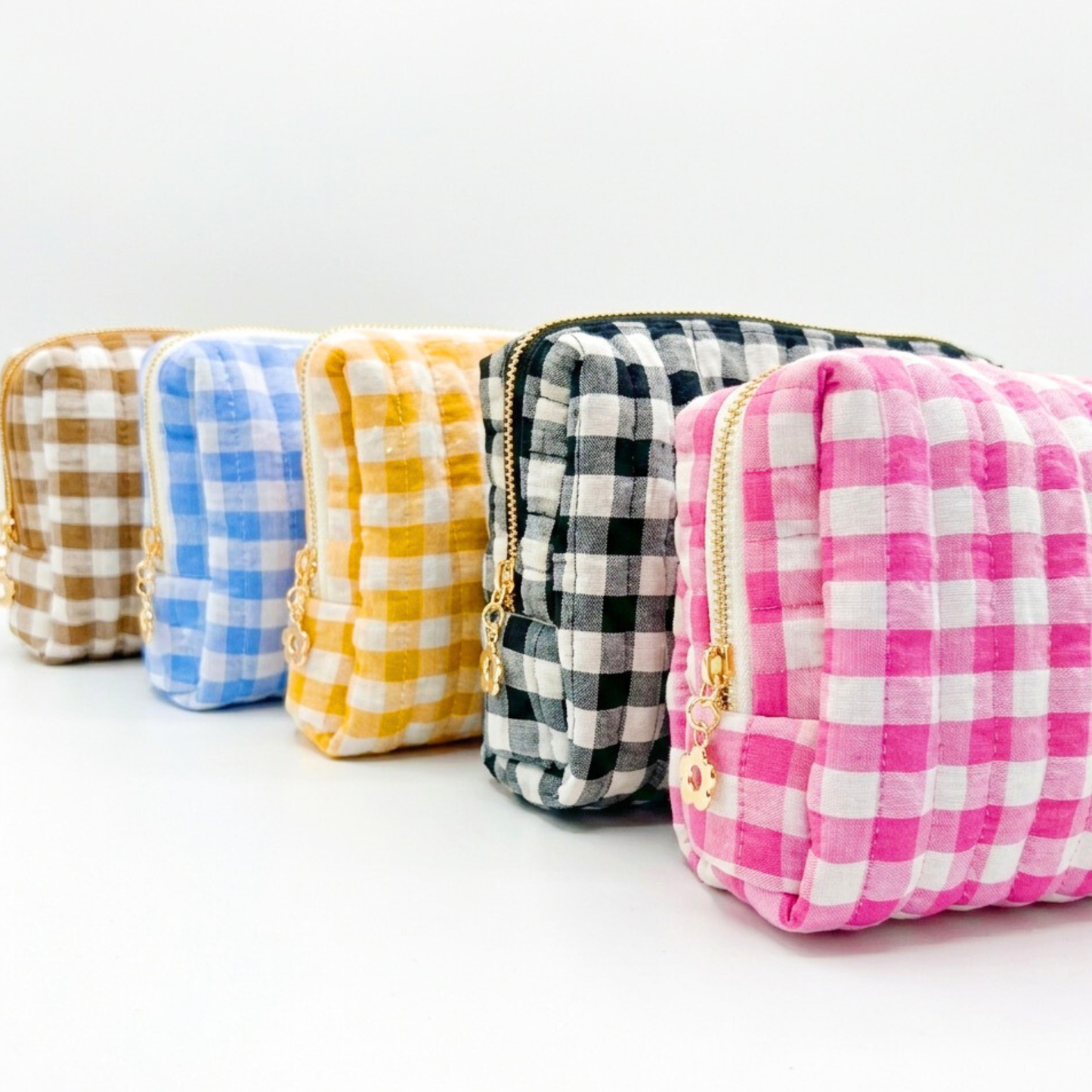 Everyday Color Gingham Cosmetic & Travel Bag