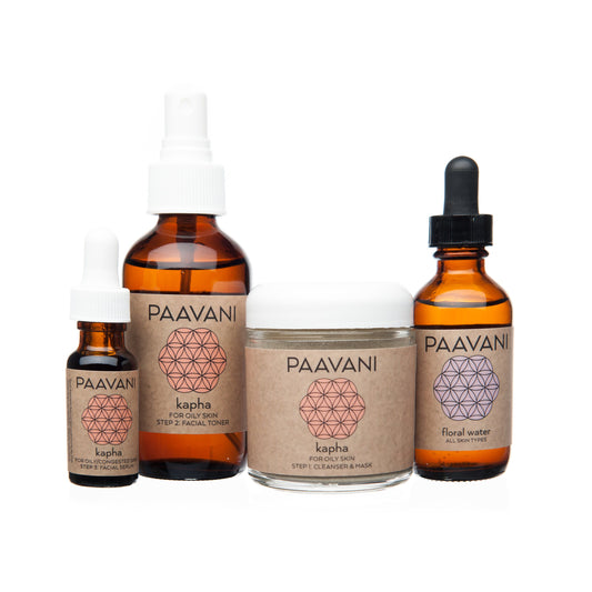 Kapha Skincare Set – Ayurvedic Herbal Routine for Oily Skin Needing a Refresh     