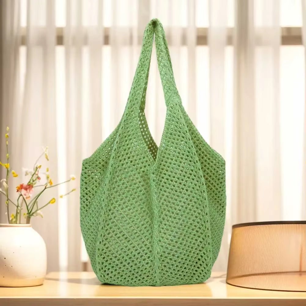 Boho-Chic Woven Straw Bag – Lightweight & Handmade, Perfect for Beach Days, Farmers Markets, or Everyday Use - | KSLotuslux