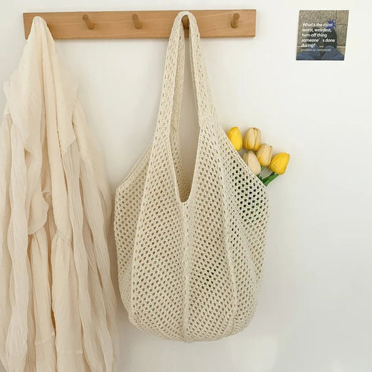 Boho-Chic Woven Straw Bag – Lightweight & Handmade, Perfect for Beach Days, Farmers Markets, or Everyday Use - | KSLotuslux