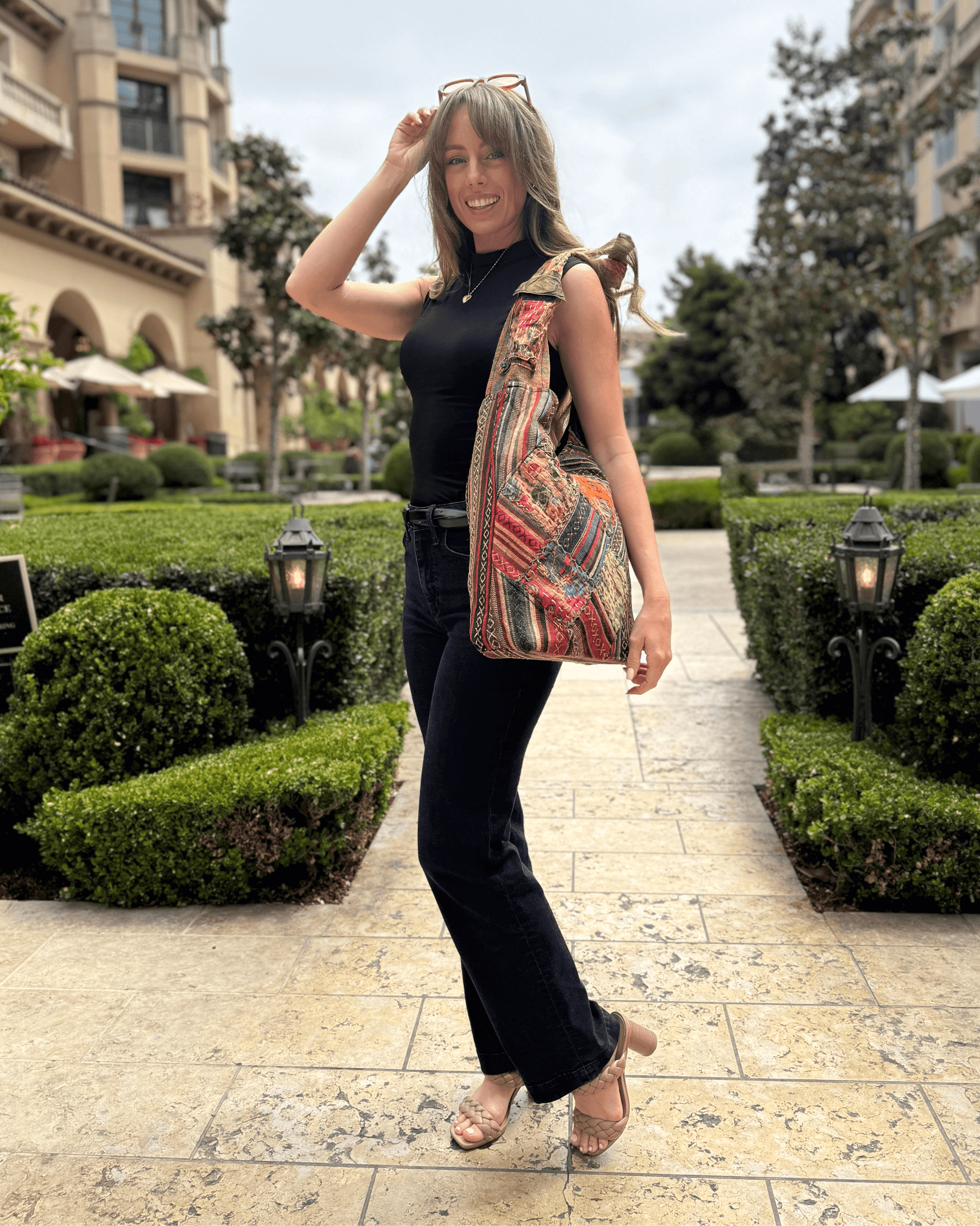 Quilted Patchwork Hobo Bag