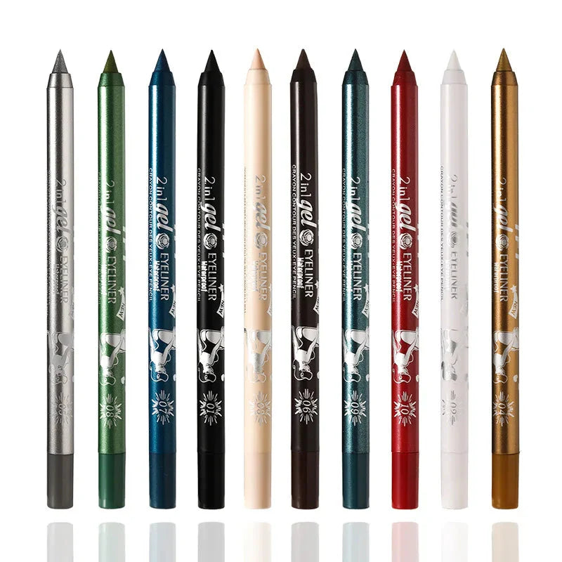  Waterproof Gel Eyeliner Pencil | Long-Lasting, High-Pigment Colors