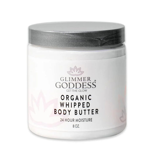 White Ginger Amber Scent Organic Whipped Body Butter Vegan 24 Hr Hydration 8 Oz