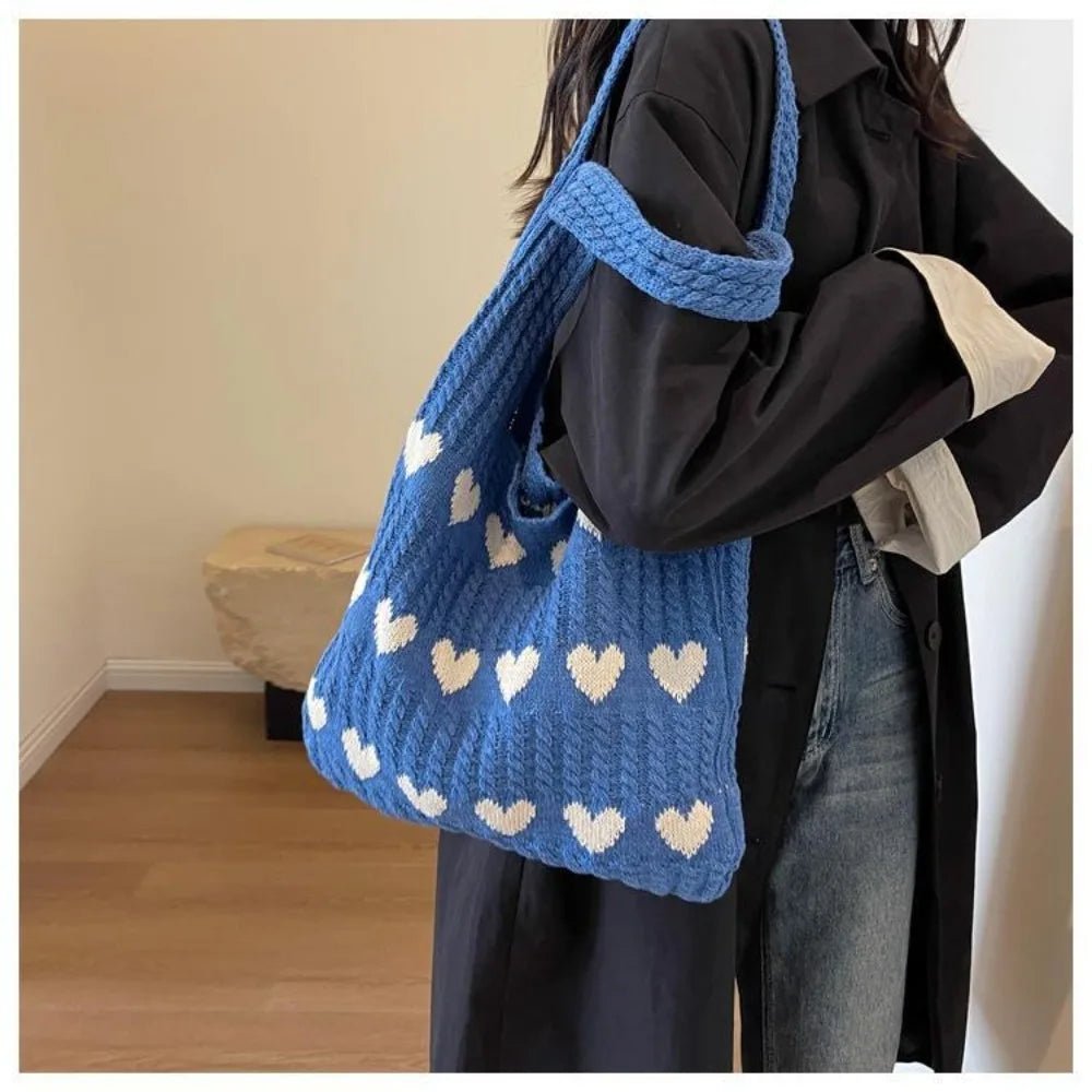 Chic Knitted Tote Bag - | KSLotuslux