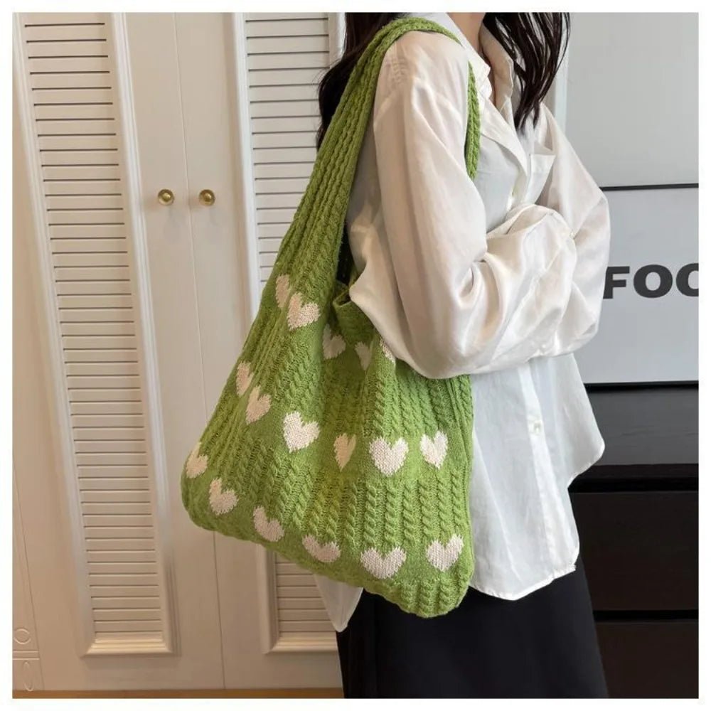 Chic Knitted Tote Bag - | KSLotuslux