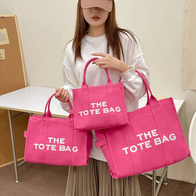 Chic “The Tote Bag” Canvas Shopper — Stylish & Functional - | KSLotuslux