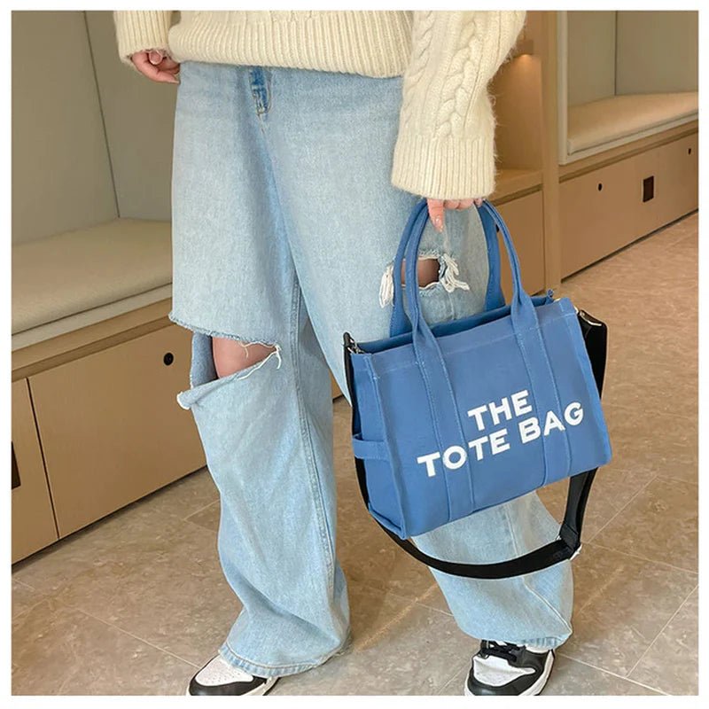 Chic “The Tote Bag” Canvas Shopper — Stylish & Functional - | KSLotuslux