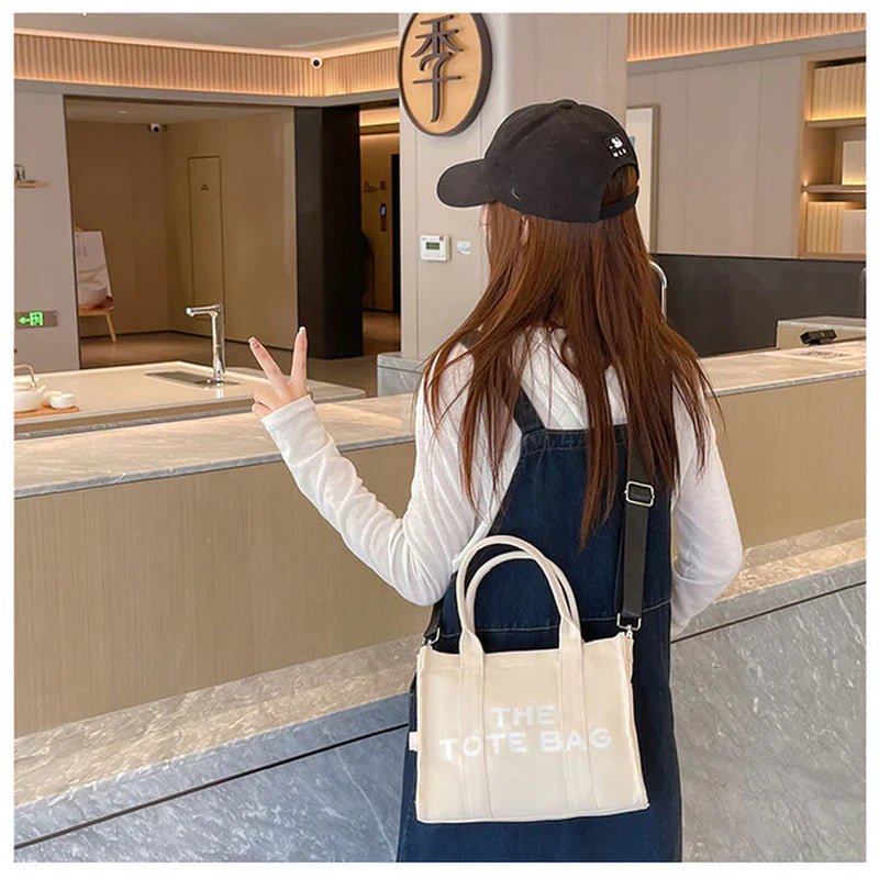 Chic “The Tote Bag” Canvas Shopper — Stylish & Functional - | KSLotuslux